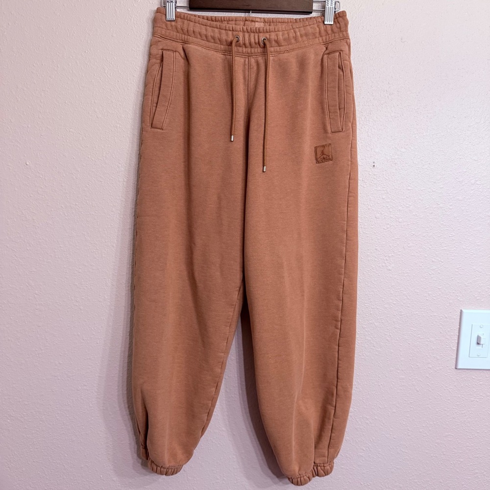 Jordan Brooklyn Fleece Pants Rust Terracotta FB5113-209 Small
